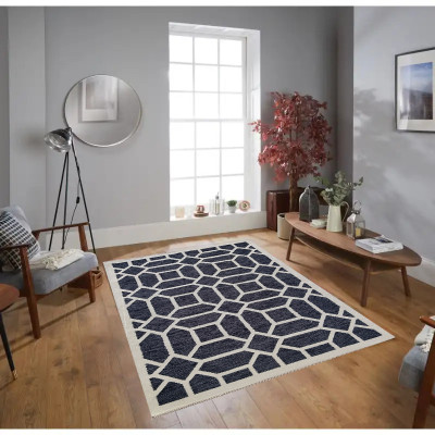 Prashia Collection Multicolor Wool Dhurrie(5 ft,  X 7 ft, Rectangle)