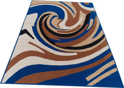 BhCarpet Multicolor Acrylic Carpet(4 ft,  X 5 ft, Rectangle)