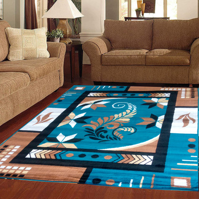 Acarpet Multicolor Acrylic Carpet(6 ft,  X 8 ft, Rectangle)