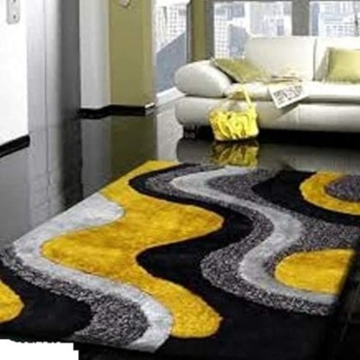 shopgallery Multicolor Polyester Carpet(6 ft,  X 9 ft, Rectangle)