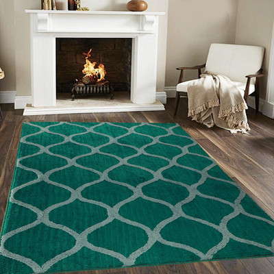 Woolpik Multicolor Polyester Carpet(7 cm,  X 5 cm, Rectangle)