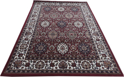 HR CARPET Red Silk Carpet(4 ft.,  X 6 ft., Rectangle)