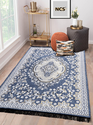 NCS Grey Chenille Carpet(5 cm,  X 7 cm, Rectangle)