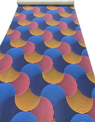 Acarpet Blue Synthetic Carpet(5 ft,  X 10 ft, Rectangle)