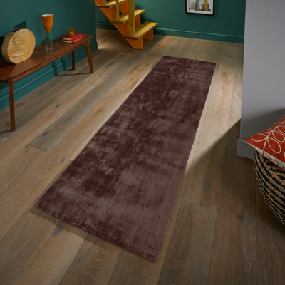 Hometail Brown Velvet Runner(2 ft,  X 5 ft, Rectangle)