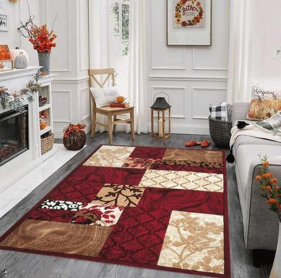 Samjeeda Handloom carpets Multicolor Silk Carpet(5 ft,  X 7 ft, Rectangle)