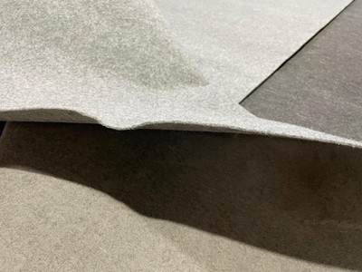 Shag Weaving 150 cm  X 600 cm Polypropylene Carpet(Rectangle, Silver)