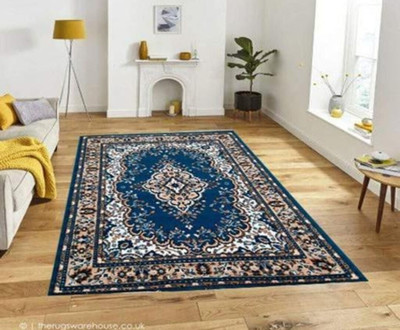 Samjeeda Handloom carpets Multicolor Acrylic Carpet(5 cm,  X 7 cm, Rectangle)