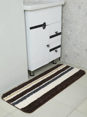 Saral Home Brown Polyester Runner(40 cm,  X 100 cm, Rectangle)