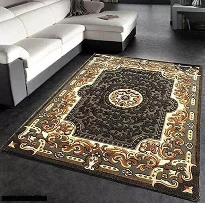 RUGS EXPERTS Blue Acrylic Carpet(5 cm,  X 7 cm, Rectangle)
