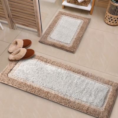 Saral Home Beige Polyester Runner(40 cm,  X 110 cm, Rectangle)