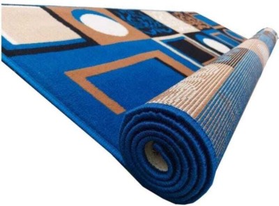 KAYNAT CARPET Blue, Multicolor Acrylic Carpet(6 FEET,  X 8 FEET, Rectangle)