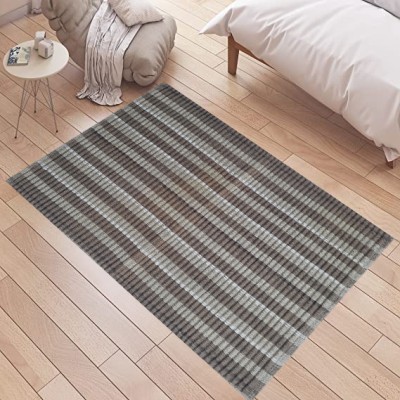budhraj rugs Grey Cotton Dhurrie(2 ft,  X 3 ft, Rectangle)