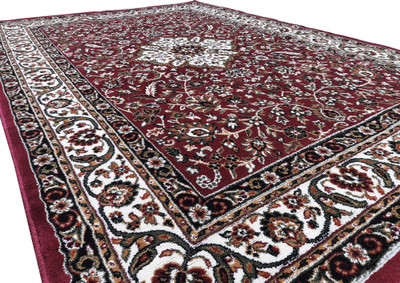 TAHNOORCARPET 180 cm  X 270 cm Silk Carpet(Rectangle, Maroon)