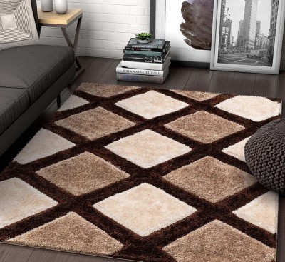 BhCarpet Brown Wool Area Rug(3 ft,  X 5 ft, Rectangle)