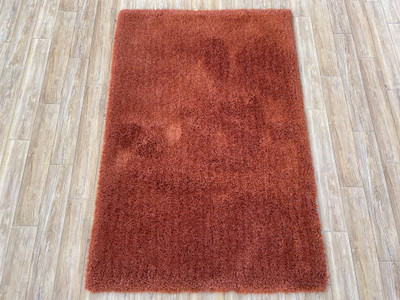 HR CARPET Orange Polyester Carpet(60 cm,  X 90 cm, Rectangle)