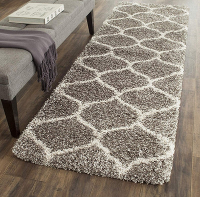 RM Handloom Beige Polyester Runner(60 cm,  X 120 cm, Rectangle)