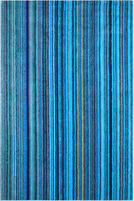 Saral Home Blue Polyester Carpet(180 cm,  X 270 cm, Rectangle)