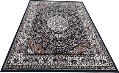 AlishaCarpet Blue Silk Carpet(60 cm,  X 180 cm, Rectangle)