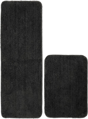 Saral Home Grey Polyester Runner(40 cm,  X 100 cm, Rectangle)