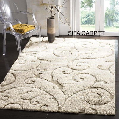 HR CARPET White Polyester Carpet(3 ft.,  X 5 ft., Rectangle)