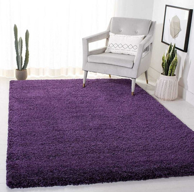 Samjeeda Handloom carpets Blue Wool Carpet(180 cm,  X 270 cm, Rectangle)