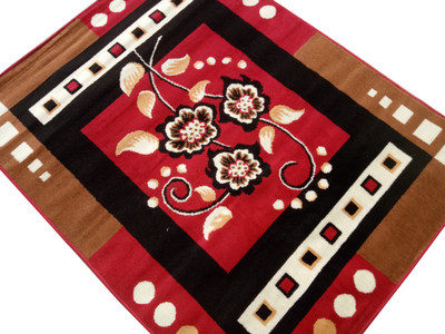 Acarpet Red Acrylic Carpet(6 ft,  X 8 ft, Rectangle)