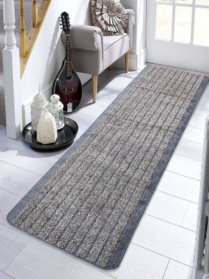 Saral Home Grey Polyester Runner(65 cm,  X 300 cm, Rectangle)