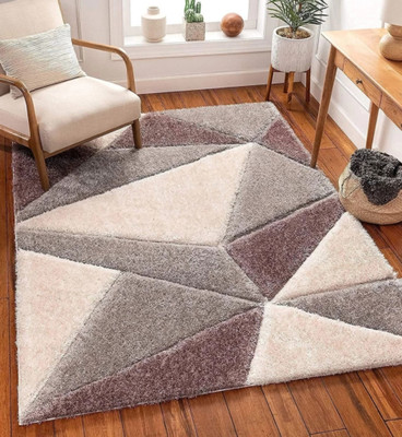 RM Handloom Multicolor Polyester Carpet(91.44 cm,  X 152.4 cm, Rectangle)