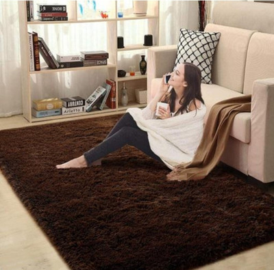 Ra handloom carpet Brown Wool Carpet(5 ft,  X 3 ft, Rectangle)