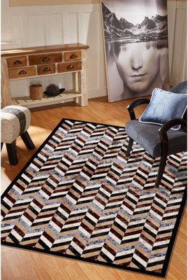 MODEFE Brown, Beige Nylon Carpet(152 cm,  X 213 cm, Rectangle)