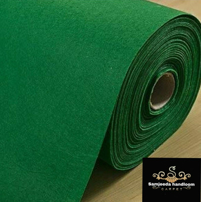 Samjeeda Handloom carpets Green Synthetic Carpet(5 ft,  X 8 ft, Rectangle)