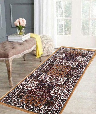 HR CARPET Gold Silk Carpet(2 ft.,  X 6 ft., Rectangle)