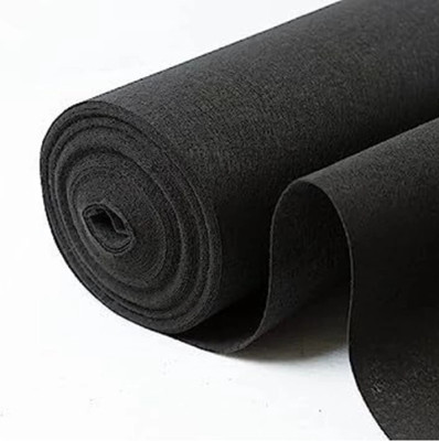 Ra handloom carpet Black Synthetic Carpet(152 cm,  X 762 cm, Rectangle)