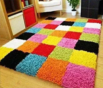 RM Handloom Multicolor Polyester Carpet(2 ft,  X 5 ft, Rectangle)
