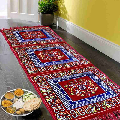 YOURUG Maroon Velvet Area Rug(2 cm,  X 6 cm, Rectangle)