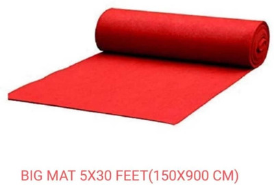 Samjeeda Handloom carpets Blue Synthetic Carpet(152 cm,  X 914 cm, Rectangle)
