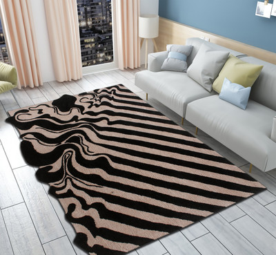 Multitex Black Polyester Carpet(150 cm,  X 60 cm, Rectangle)