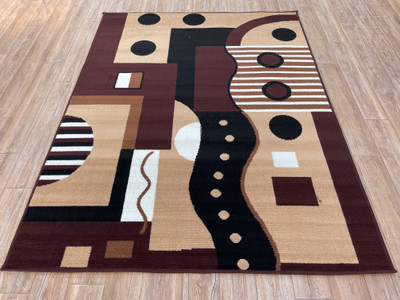 HR CARPET Brown Acrylic Carpet(120 cm,  X 150 cm, Rectangle)