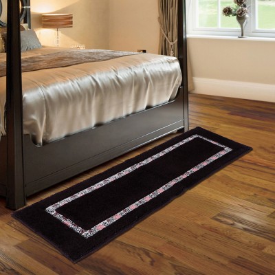 MAA HOME CONCEPT Brown Cotton, Polyester Runner(1 ft,  X 5 ft, Rectangle)