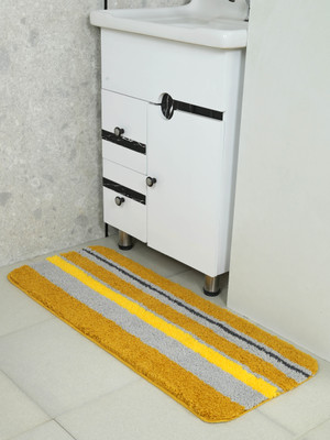 Saral Home Yellow Polyester Runner(40 cm,  X 100 cm, Rectangle)