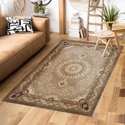 STATUS Brown Velvet Carpet(120 cm,  X 180 cm, Rectangle)