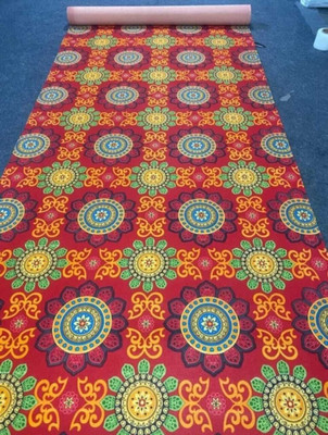 Ra handloom carpets Green Synthetic Carpet(152 cm,  X 304 cm, Rectangle)