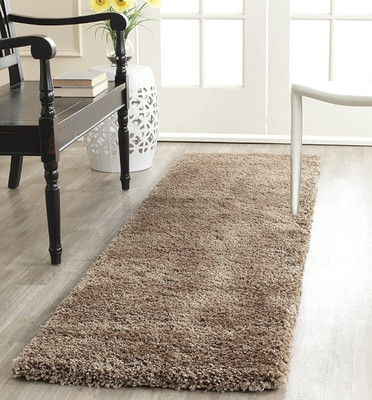 RM Handloom Beige Polyester Runner(6 cm,  X 2 cm, Rectangle)