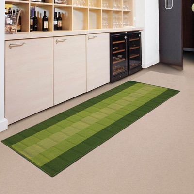 STATUS Green Polypropylene Runner(57 cm,  X 140 cm, Rectangle)