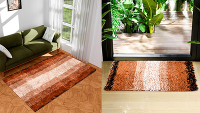 KUBER INDUSTRIES Yellow Velvet Carpet(152 cm,  X 91 cm, Rectangle)