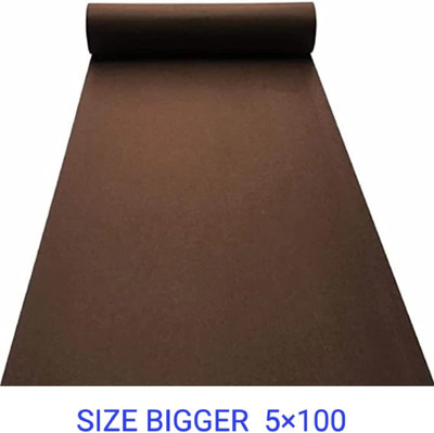 Samjeeda Handloom carpets Red Synthetic Carpet(152 cm,  X 3046 cm, Rectangle)