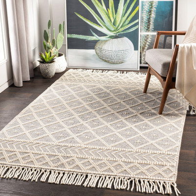 Surya Living Multicolor Wool Carpet(5 ft,  X 7.6 ft, Rectangle)