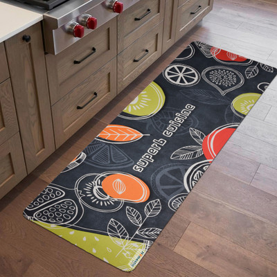 HOMESTIC Multicolor Rubber Runner(48 cm,  X 120 cm, Rectangle)
