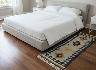 ROYALTHREAD Multicolor Cotton, Wool Runner(60 cm,  X 88 cm, Rectangle)